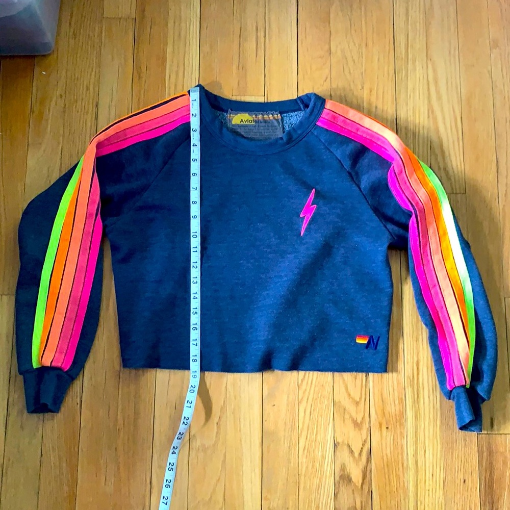 Aviator Nation cropped sweatshirt- size small